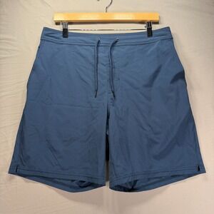 Fair Harbor Shorts Mens XL Blue Hybrid Board Drawstring Pockets Swim Surf